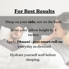 Snoring Relief for Adults - Dhwani