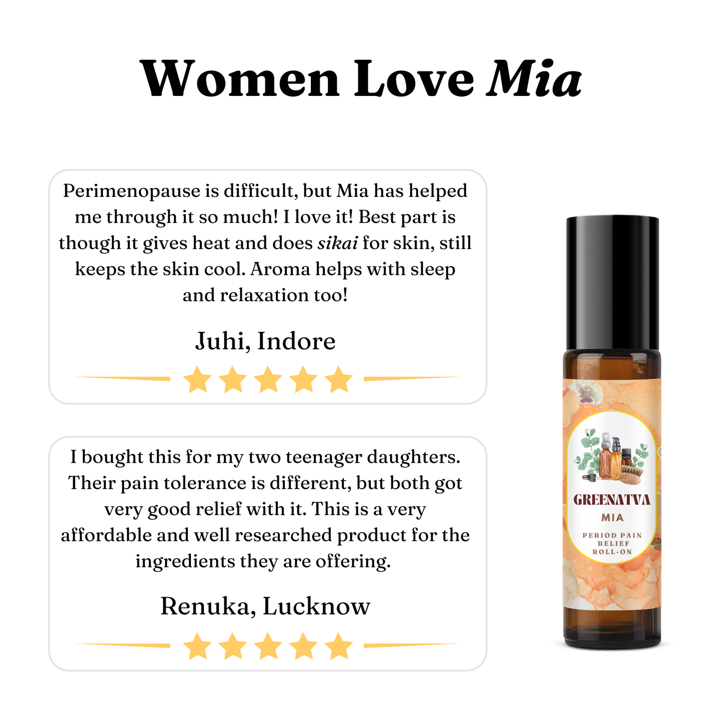 Mia - Natural Period Pain Relief Roll-On