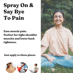 Raahat – Natural Pain Relief Spray | No Diclofenac | Wintergreen, Ginger & Peppermint | 60ml